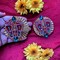 Acrylic Lakshmi Charan Paduka Feet 2 Pairs Laxmi Padhuka Good Luck Footsteps Shubh Labh Rangoli Sticker for Door Entrance Home Temple Diwali Decoration Indian Traditional Vara Lakshmi Pagla